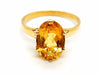 Ring 55 Ring Yellow gold Citrine 58 Facettes 1763490CN