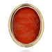 Ring 57 Intaglio ring on carnelian in gold 58 Facettes 21-383