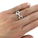 Ring 51 Fred ring in white gold, diamonds. 58 Facettes 30978