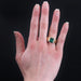 Ring 60 Old emerald bangle ring 58 Facettes 22-635