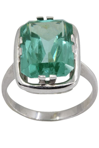 Bague BAGUE MODERNE TOPAZE VERTE 58 Facettes 051991
