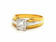 Bague 56 Bague Solitaire Or jaune Diamant 58 Facettes 06326CD
