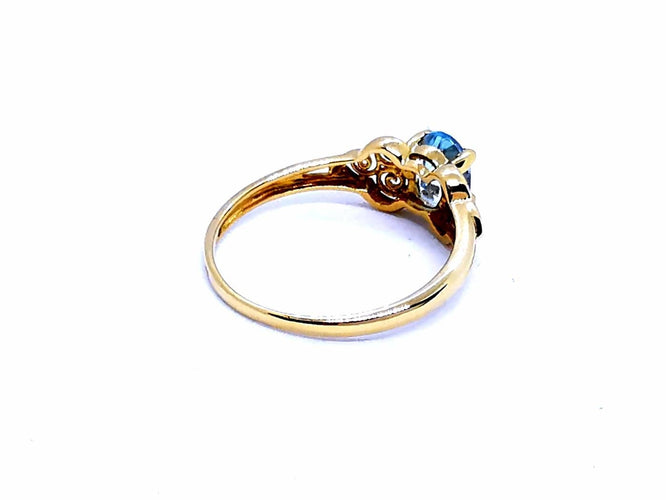 Bague 55 Bague Or jaune Topaze 58 Facettes 894405CD