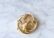Yellow Gold / Diamond Brooch / 19th Century Gold and diamond Chimera brooch 58 Facettes