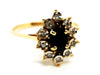 Ring 54 Marguerite Ring Yellow Gold Sapphire 58 Facettes 1752437CN