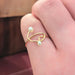 Ring Bague Toi & Moi yellow gold and pearls 58 Facettes 25382