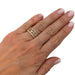 Ring 53 Chanel ring, “Camélia”, in yellow gold, diamonds. 58 Facettes 31257