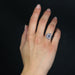 Ring 55 Art Deco sapphire and diamond ring 58 Facettes 23-262A