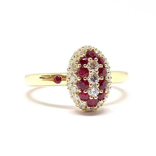 Bague Bague coccinelle en Or jaune, rubis & diamants 58 Facettes