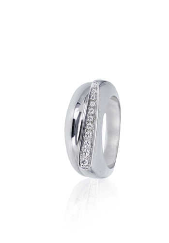 Bague 53 Bague FRED Success Petit modèle en Or Blanc 750/1000 58 Facettes 61924-57819
