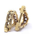 Yellow / 750‰ Gold cufflinks Pair of braided gold cufflinks 58 Facettes 120288R
