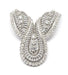 Broche Blanc/Gris / Or 750‰ Platine 950‰ Broche années 60 - Platine et diamants 58 Facettes 230008SP