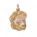 Old polylobed rose gold medal pendant 58 Facettes 6105A