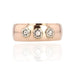 Ring 47 Old rose gold diamond ring 58 Facettes 18-018A