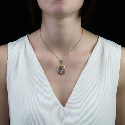 Pendentif Pendentif vintage aigue-marine 58 Facettes CVP73