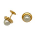 Puces Cartier earrings, yellow gold, pearls. 58 Facettes 31872