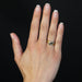 Ring 55 Used ring yellow gold sapphires diamonds 58 Facettes 14-066