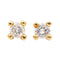 Boucles d'oreilles Boucles d'oreilles Puces Or jaune diamant 58 Facettes 2382025CN
