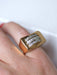 Ring Gold and diamond Tank signet ring 58 Facettes