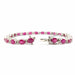 Bracelet River bracelet in white gold, rubies & diamonds 58 Facettes
