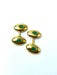 Cufflinks Emerald cabochon cufflinks 58 Facettes