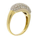 Ring 57.5 Ring in yellow gold and white diamonds 58 Facettes G3335