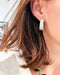 Hoop earrings in diamonds in white gold 58 Facettes