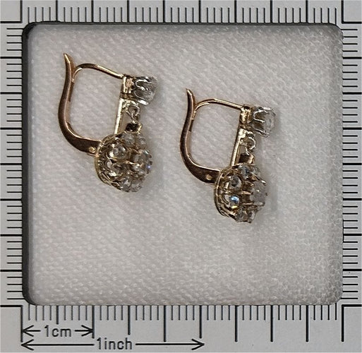 Boucles d'oreilles Boucles d'oreilles vintage diamants antiques 58 Facettes 22049-0169