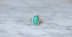 Ring 54 Art Deco chrysoprase diamond ring 58 Facettes