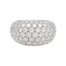 Ring 51 Pavement ring in white gold, diamonds. 58 Facettes 31229