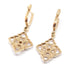 Rose gold lace diamond drop earrings 58 Facettes