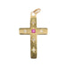 Ancient cross pendant with diamonds and rubies 58 Facettes 22-451