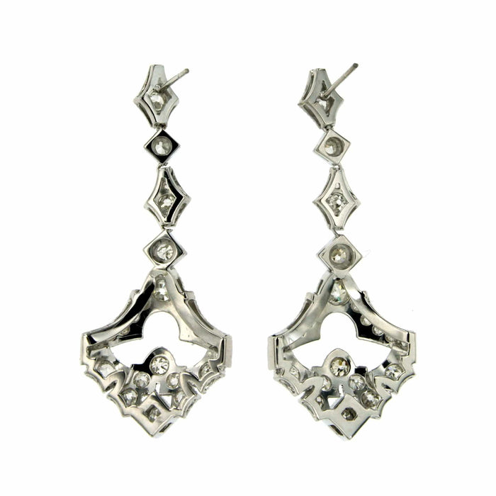 Boucles d'oreilles Boucles d'oreilles Art Déco Diamant 58 Facettes