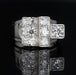 Ring 51 Art deco diamond signet ring 58 Facettes 22-256