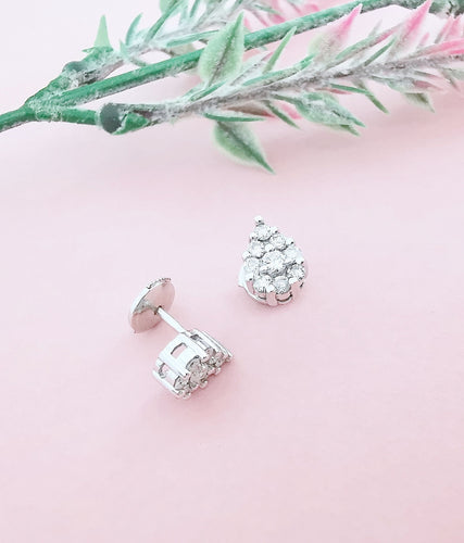 Boucles d'oreilles Boucles d'oreilles Diamants & Or Blanc 58 Facettes AA 1584