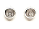 Boucles d'oreilles Chopard Boucles d'oreilles Puces Happy Diamonds Or blanc Diamant 58 Facettes 1468728CN