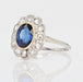 Ring 54 Old verneuil sapphire and diamond ring 58 Facettes 21-804