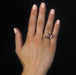 Ring 55 Asymmetrical tank ring with ruby ​​diamonds 58 Facettes 23-194