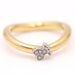 Bague 52 Bague Or blanc et jaune Diamants 58 Facettes E357113