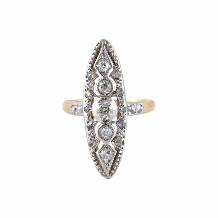 Bague 51 Bague Marquise Diamants 58 Facettes