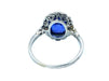 Ring Ring 1910 platinum, sapphire and diamonds 58 Facettes