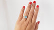 Bague 54 Bague Topaze Bleue & Roses 58 Facettes 32028