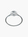 Ring 52 Solitaire Ring surrounded by Diamonds 58 Facettes