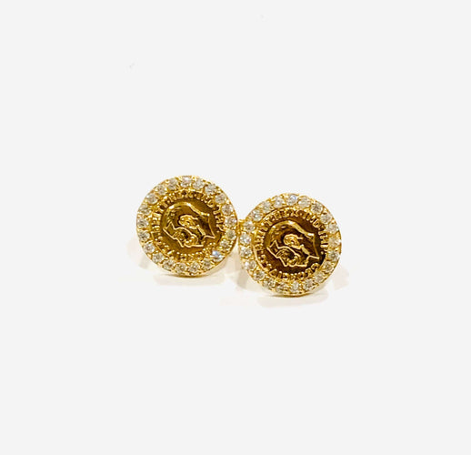 Boucles d'oreilles Boucles d’oreilles pièces or jaune 58 Facettes