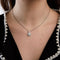 Pendentif Pendentif or blanc Diamants 58 Facettes 1898