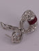 Boucles d'oreilles Boucles d'oreilles Art Déco Diamants Rubis or blanc 58 Facettes 170