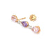 Earrings Kunzite amethyst diamond dangling earrings 58 Facettes