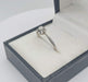 Ring 53 Vintage solitaire diamond ring 18K white gold 58 Facettes