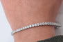 Bracelet Bracelet tennis or blanc diamants 58 Facettes