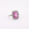 Bague 49.5 Bague Pierre rose et Diamants 58 Facettes